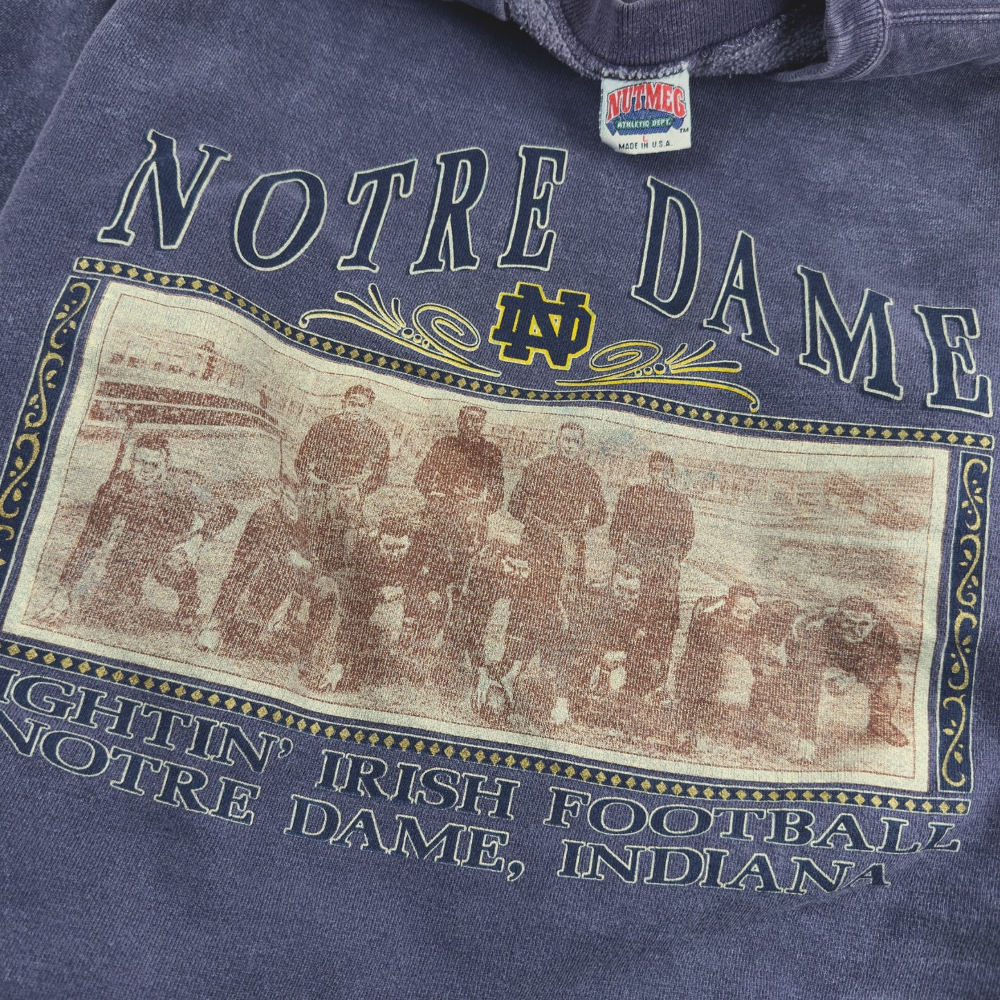 90's Norte Dame Acid Wash (L/XL)