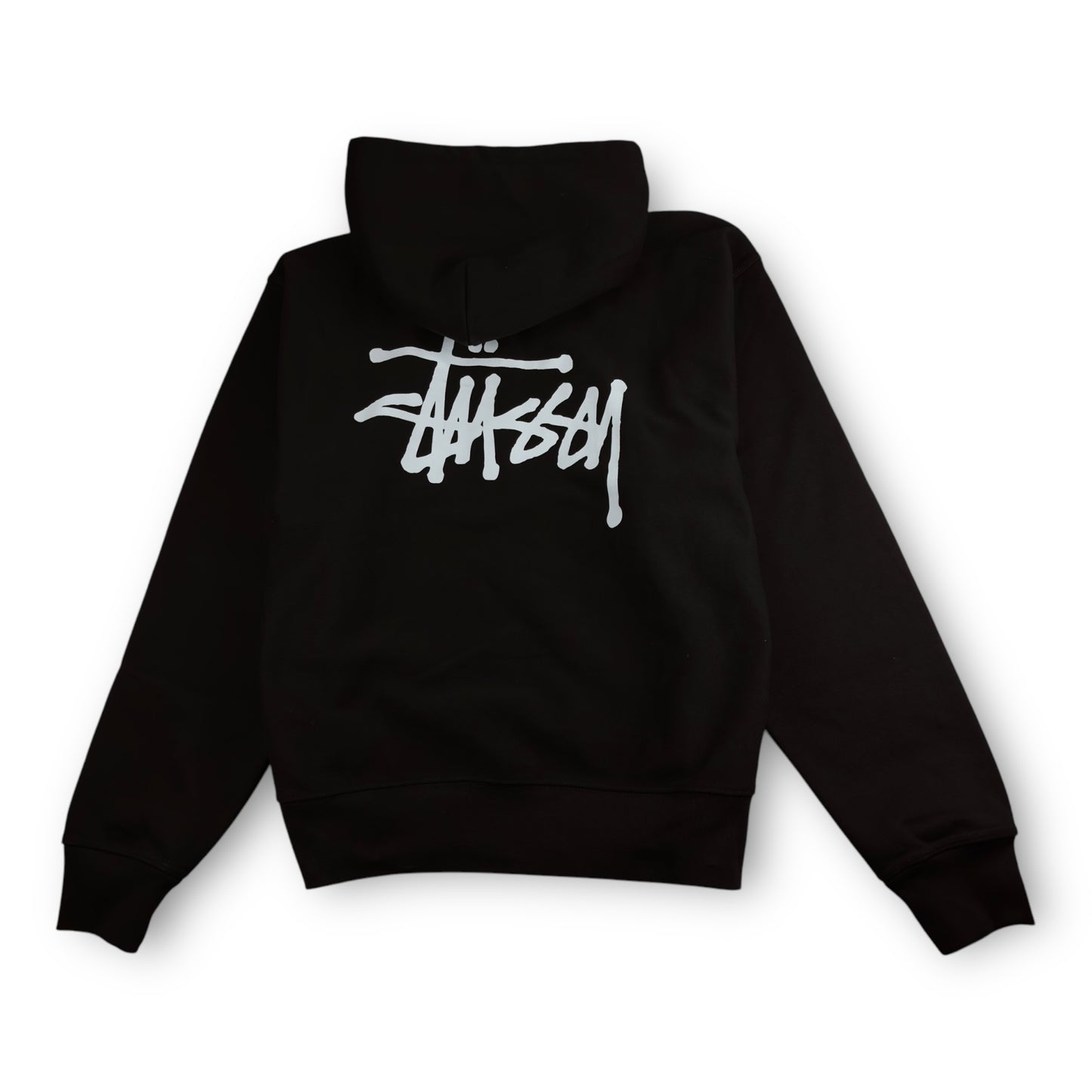 Stussy Black Script Zip-Up Hoodie (L)
