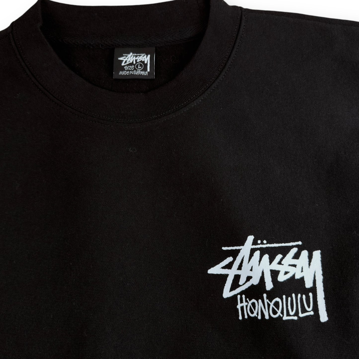 Stussy Black Honolulu Crew (L)