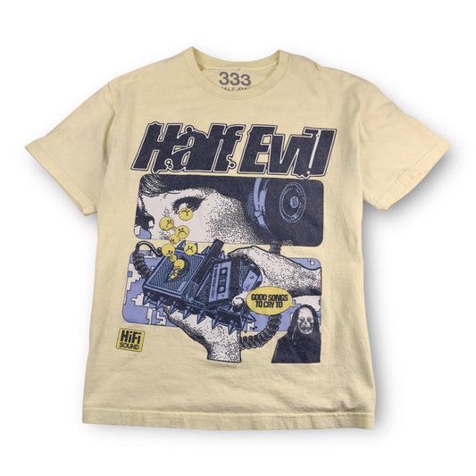 Half Evil Yellow Tee (Boxy M)