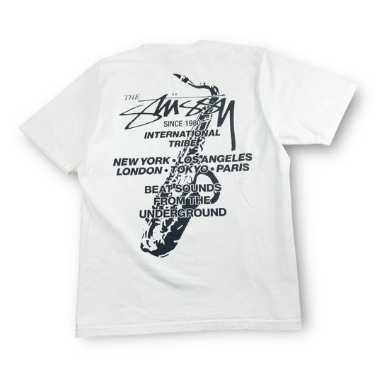 Stussy White Beats Sounds (M)